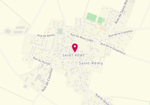 Plan de Accueil de loisirs Des 3 - 12 Ans De Saint Remy, 4 Rue de l'Eglise, 79410 Saint-Rémy
