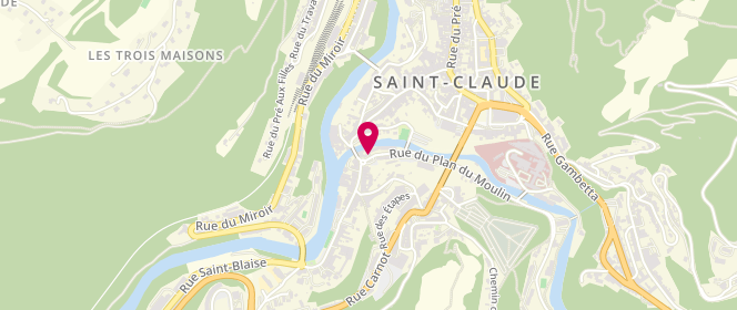 Plan de Accueil de loisirs Elémentaire Du Faubourg - Saint Claude, 1 Bis Plan du Moulin, 39200 Saint-Claude