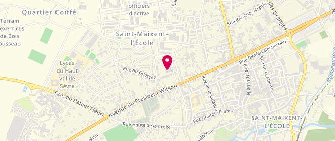 Plan de Accueil de loisirs De saint Maixent, 3 Rue du Maréchal Leclerc, 79400 Saint-Maixent-l'École