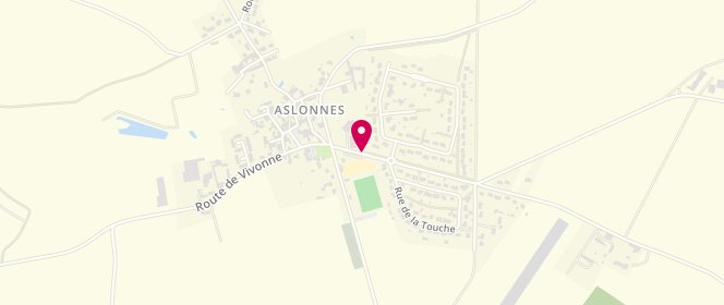 Plan de Accueil périscolaire d'ASLONNES - Garderie périscolaire école Paul Baudrin, Place de la Mairie, 86340 Aslonnes
