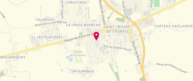 Plan de Accueil de loisirs Tous en Vadrouille, 120 Rue de la Gendarmerie, 01560 Saint-Trivier-de-Courtes