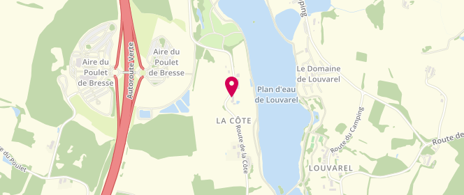 Plan de Accueil de loisirs La Côte Aux Petits Loups, 750 Route de la Côte, 71480 Champagnat