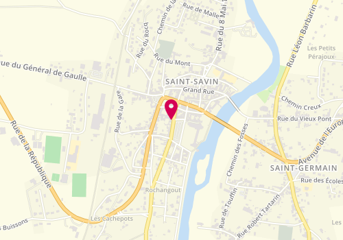 Plan de Accueil périscolaire - Saint Savin, 2 Place de la Libération, 86310 Saint-Savin