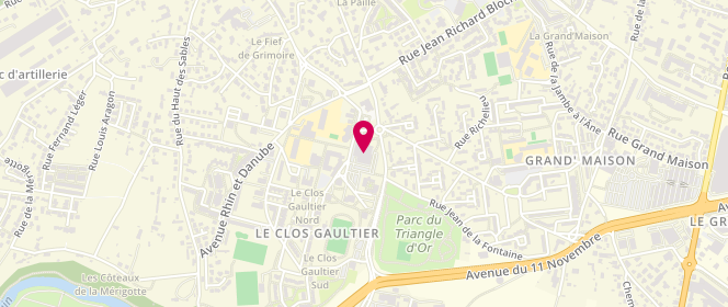 Plan de Accueil de loisirs périscolaire des 3 Cités, 1 Place Léon Jouhaux, 86000 Poitiers