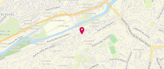 Plan de Accueil de loisirs périscolaire Maternel Pasteur, 9 Rue Louis Pasteur, 86000 Poitiers