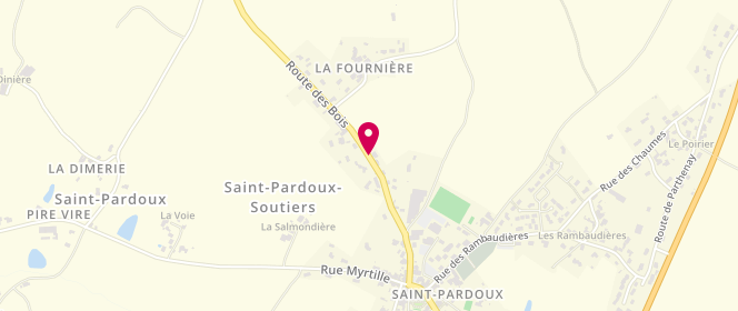 Plan de Accueil périscolaire École Privée De saint Pardoux, Route des Bois, 79310 Saint-Pardoux-Soutiers