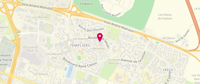 Plan de Accueil de loisirs Ados de Beaulieu - Poitiers, 10 Boulevard Savari, 86000 Poitiers