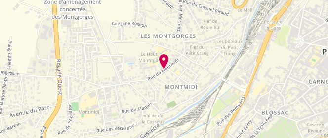 Plan de Accueil de loisirs périscolaire de Montmidi, 24 Rue Montmidi, 86000 Poitiers