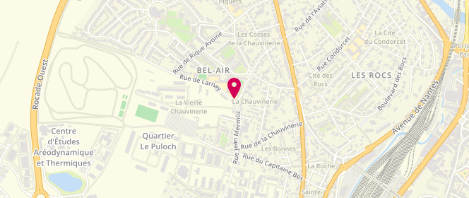 Plan de Accueil de loisirs La Blaiserie - Poitiers (6-12 Ans), 2 Rue de Larnay, 86000 Poitiers