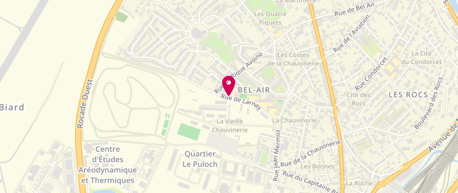 Plan de Accueil périscolaire Elementaire Jean Mermoz - Poitiers, 8 Rue de Larnay, 86000 Poitiers