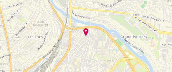 Plan de Accueil de loisirs Ados - Maison des 3 Quartiers - Poitiers, 23-25 Rue du Général Sarrail, 86000 Poitiers