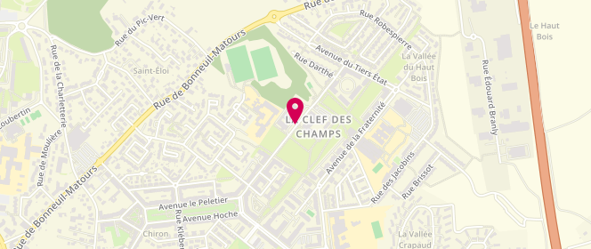 Plan de Accueil de loisirs Maison De Quartier Seve, 11 Boulevard Saint Just, 86000 Poitiers
