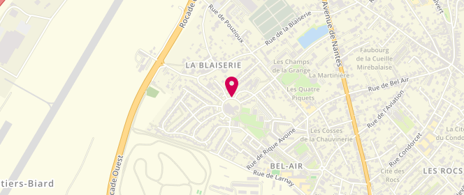 Plan de Accueil de loisirs Ados - la Blaiserie - Poitiers, Rue des Freres Montgolfier, 86000 Poitiers