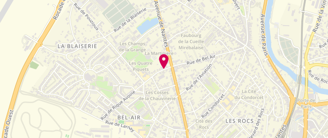 Plan de Accueil de loisirs La Blaiserie - Poitiers (3-6 Ans), 6 Rue Rique Avoine, 86000 Poitiers