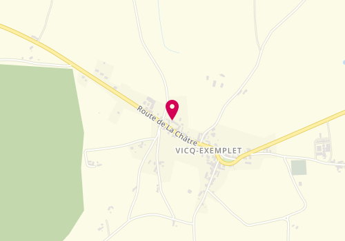 Plan de Accueil périscolaire de Vicq Exemplet, 24 Route de la Châtre, 36400 Vicq-Exemplet