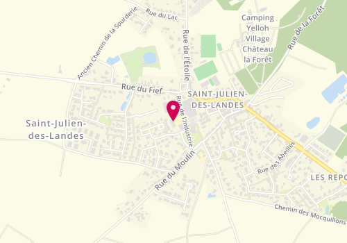 Plan de Accueil de loisirs Les P'tits Landais, 10 Rue de l'Industrie, 85150 Saint-Julien-des-Landes