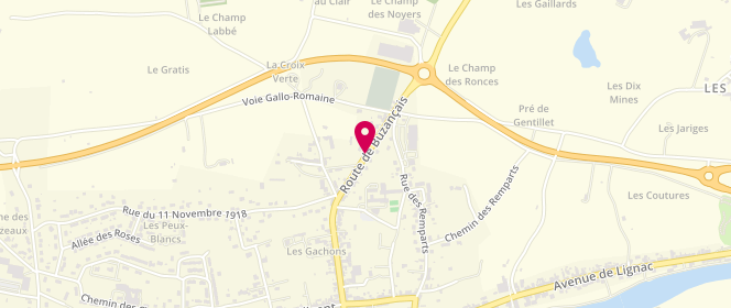 Plan de Accueil extrascolaire et périscolaire de saint Gaultier, Route de Buzançais, 36800 Saint-Gaultier