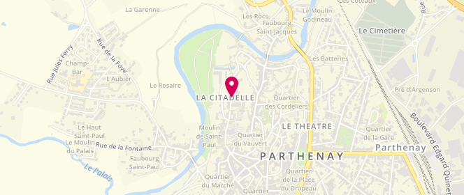 Plan de Accueil périscolaire Ecole Notre Dame De La Couldre Parthenay, 28 Rue de la Citadelle, 79200 Parthenay