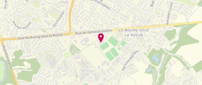 Plan de Club de Jeunes du Bourg, 61 Chemin de la Giraudière, 85000 La Roche-sur-Yon
