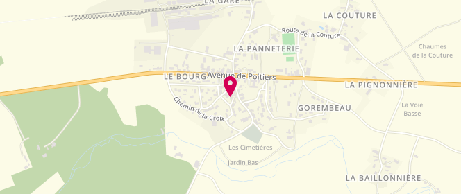 Plan de Accueil de loisirs - la Passerelle, 11 Route de l'Église, 86190 Chalandray