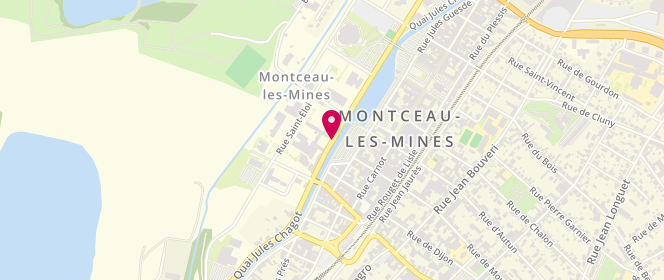 Plan de Accueil de loisirs - Espace Jeunesse - Montceau-Les-Mines, 56 Quai Jules Chagot, 71300 Montceau-les-Mines