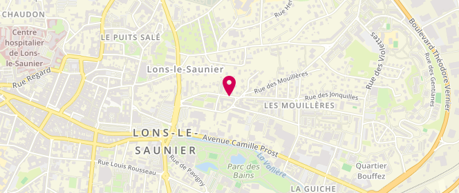 Plan de Accueil de loisirs Paul Emile Victor - Lons Le Saunier, 14 Rue François Bussenet, 39000 Lons-le-Saunier
