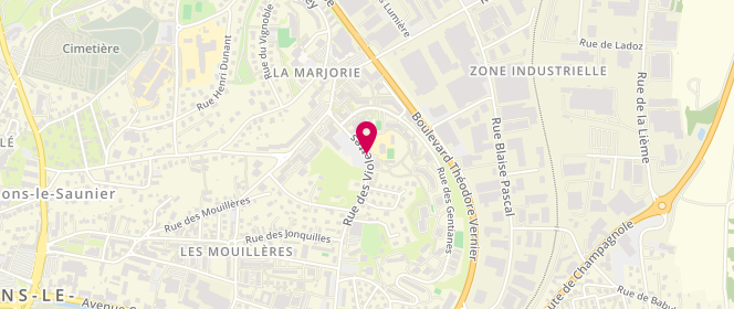 Plan de Accueil de loisirs Rollet - Lons Le Saunier, 280 Rue des Violettes, 39000 Lons-le-Saunier