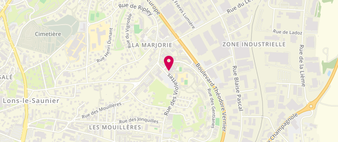 Plan de Accueil de loisirs Maison Commune - Lons Le Saunier, 1025 Rue des Gentianes, 39000 Lons-le-Saunier