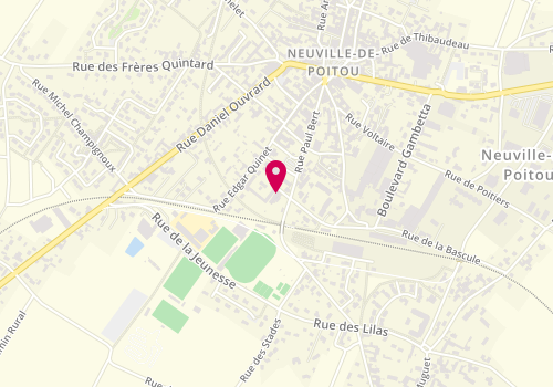 Plan de Centre de loisirs la Souris Verte, 1 Impasse Jules Ferry, 86170 Neuville-de-Poitou