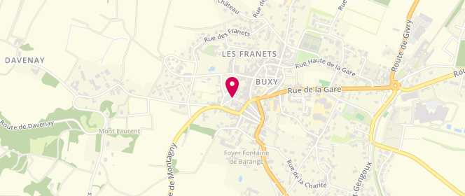 Plan de Accueil de loisirs Cc Sud De La Côte Chalonnaise, Place du Lavoir, 71390 Buxy