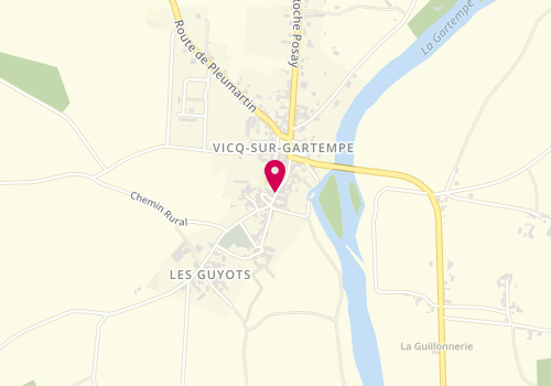 Plan de Ecole Communale de Vicq-sur-Gartempe, 20 Rue Grand Rue, 86260 Vicq-sur-Gartempe