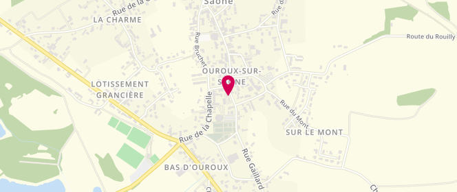 Plan de Garderie périscolaire d'Ouroux sur Saône, 37 Rue Gaillard, 71370 Ouroux-sur-Saône