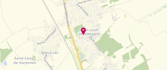 Plan de Accueil de loisirs saint Loup De Varennes - Maison Des Jeunes, Place Julien Chambion, 71240 Saint-Loup-de-Varennes