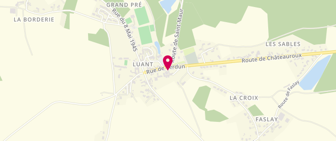 Plan de Accueil extrascolaire et périscolaire de Luant, 16 Rue de Verdun, 36350 Luant