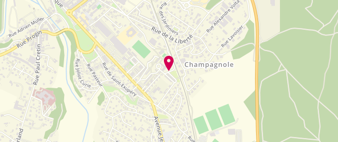 Plan de Accueil de loisirs Hubert Reeves - Champagnole, 18 Rue du Colonel Gruyer, 39300 Champagnole