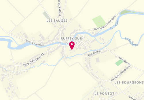 Plan de Accueil de loisirs périscolaire - Ruffey Sur Seille, 120 Rue du Général Lecourbe, 39140 Ruffey-sur-Seille