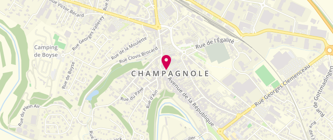 Plan de Accueil de loisirs Valentenouze - Champagnole, 1 Rue André Malvaux, 39300 Champagnole