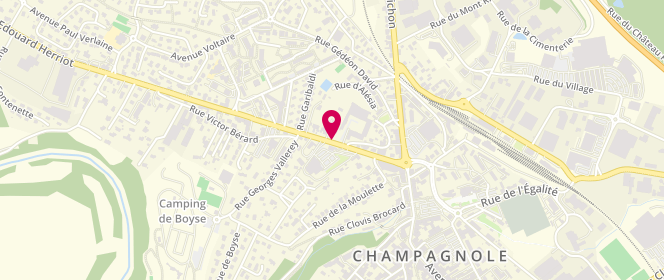 Plan de Accueil de loisirs Champa'loisirs - Champagnole, 20 Avenue Edouard Herriot, 39300 Champagnole