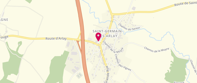 Plan de Accueil de loisirs Kidcity - saint Germain Les Arlay, Place de la Mairie, 39210 Saint-Germain-lès-Arlay