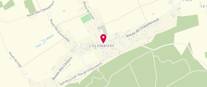 Plan de Accueil de loisirs périscolaire de Colombiers, 2 Place de Manderen, 86490 Colombiers