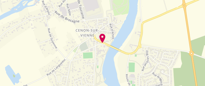 Plan de Accueil de loisirs extrascolaire de Cenon Sur Vienne, 1 Rue Bourgogne, 86530 Cenon-sur-Vienne