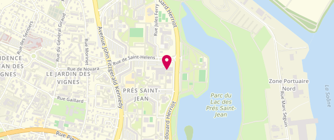 Plan de Accueil de loisirs Maison De Quartier Des Prés Saint Jean Chalon Sur Saone, 1 Rue Winston Churchill, 71100 Chalon-sur-Saône