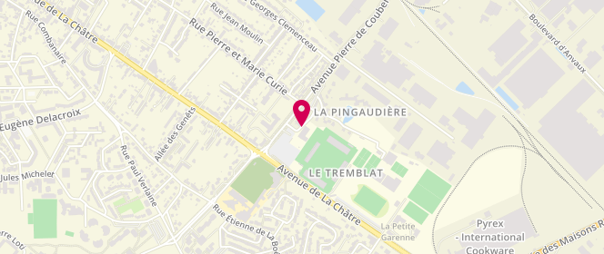 Plan de Accueil périscolaire Clae La Pingaudière, 16 Allée du Stade, 36000 Châteauroux