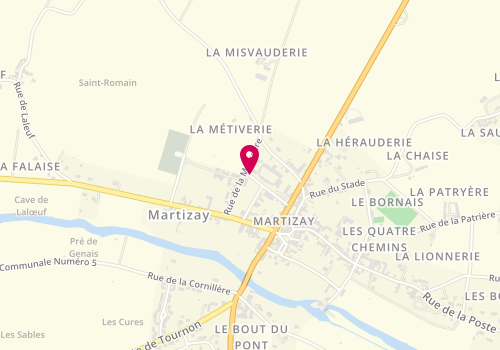 Plan de Accueil périscolaire de Martizay, 22 Place du Champ de Foire, 36220 Martizay