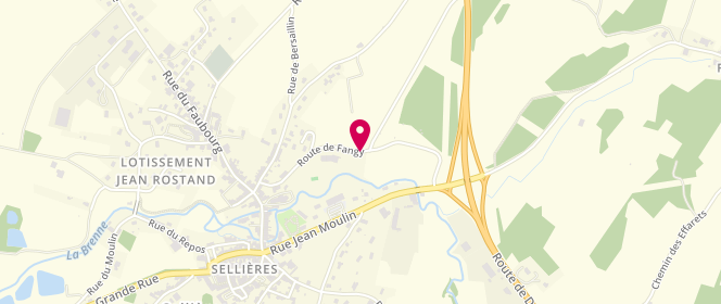 Plan de Accueil de loisirs extrascolaire - Sellieres, Route de Fangy, 39230 Sellières
