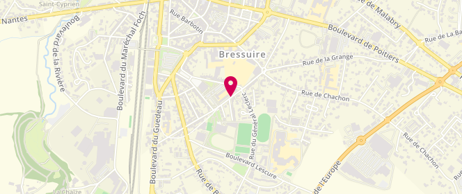 Plan de Accueil périscolaire Guedeau / Jules Ferry Bressuire, 17 Boulevard de la République, 79300 Bressuire