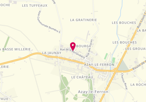 Plan de Accueil périscolaire d'Azay le Ferron, Rue de la Berlandière, 36290 Azay-le-Ferron