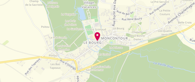 Plan de Accueil de loisirs - Agav - Moncontour, Place Coligny, 86330 Moncontour