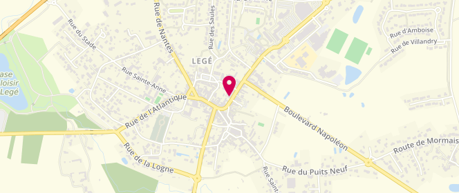 Plan de Maison des Jeunes Legé, 10 Bis Place Place du Champ de Foire, 44650 Legé