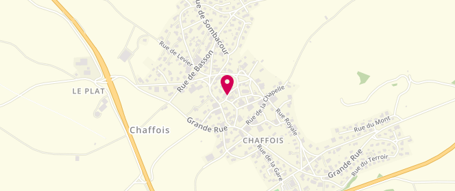 Plan de Accueil de loisirs Les p'tits Chaffoyards - Chaffois, Rue des Écoles, 25300 Chaffois